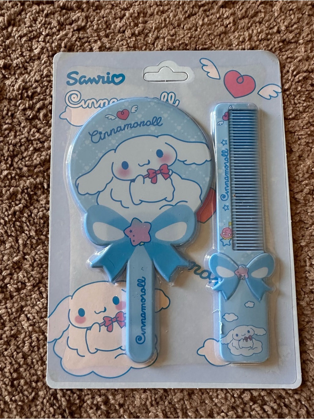 Cinnamoroll handheld mirror & comb